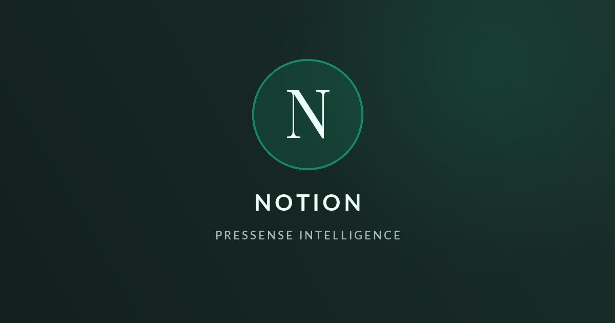 Notion — Pressense Intelligence GTM brief